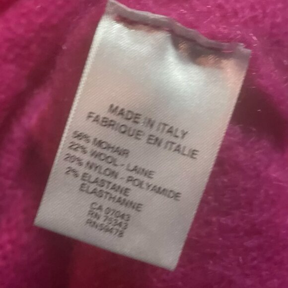 Pristine Vintage Mohair/Wool Sweater -- Oversized Medium -- Made in Italy - Picture 6 of 8